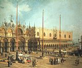 Piazza Canvas Paintings - Piazza San Marco - Looking Southeast